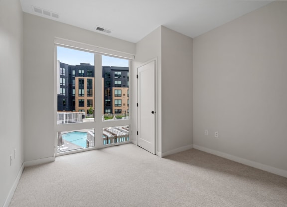 Bedroom with Courtyard Views