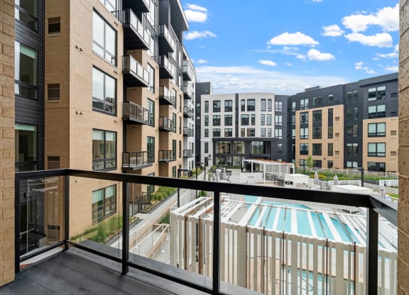 Balcony With Pool View
