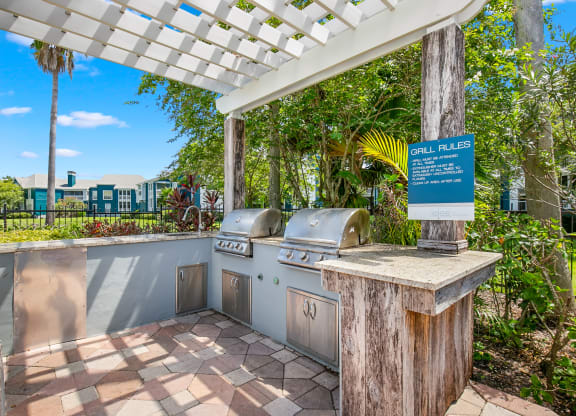 Grilling Area At The Pool Sundeck