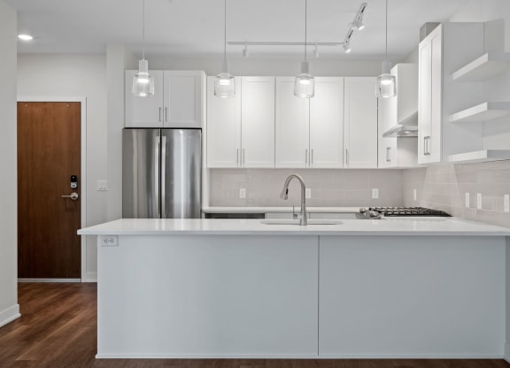 Kitchen with Shaker-Style Cabinetry