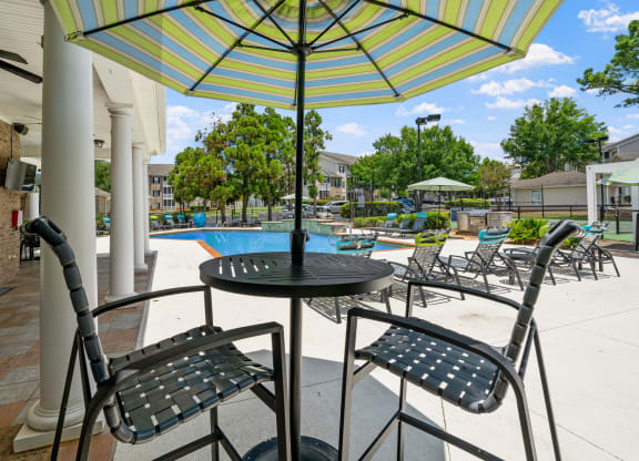 Pool with Patio Furniture