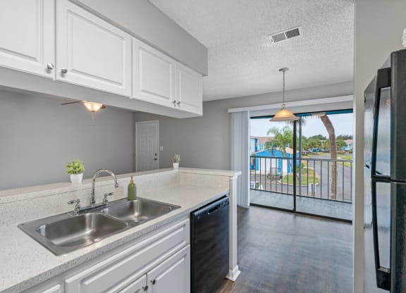 Kitchen with White Cabinetry