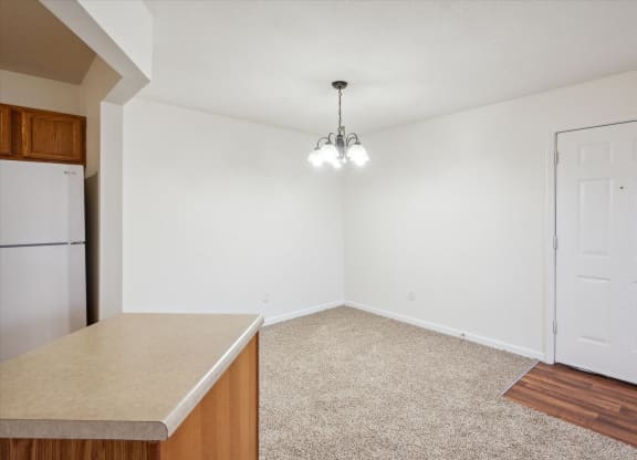Dining Area with Overhead Lighting