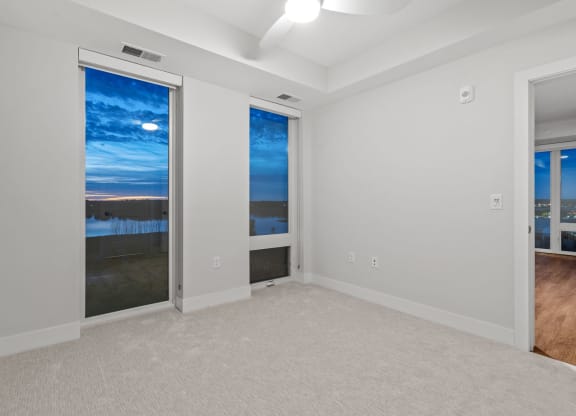 Bedroom with Plush Carpeting