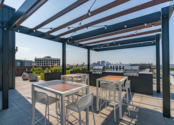Rooftop Deck With Grilling Area & Lounge