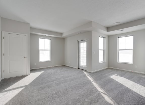 Spacious Living Room With Lots Of Windows