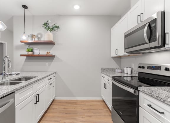 Kitchen with Granite Countertops