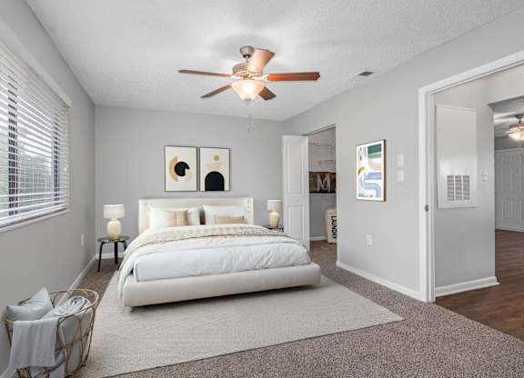 Bedroom with Plush Carpeting