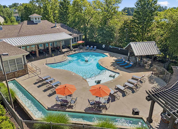Aerial View of Fountains at Meadow Wood