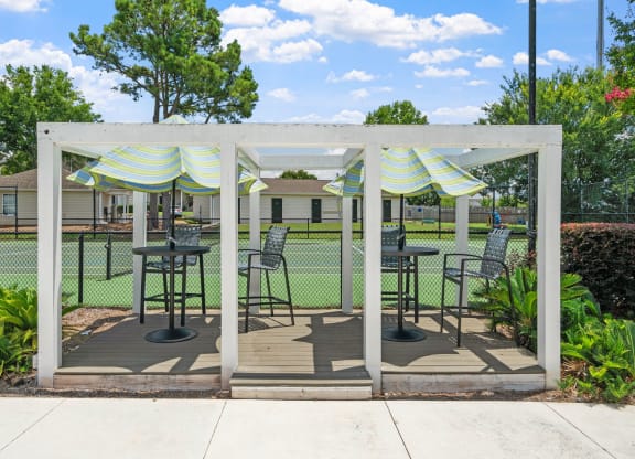 Pergola near Tennis Court