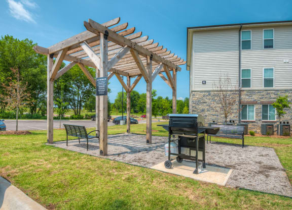 Outdoor Pergola with Grills