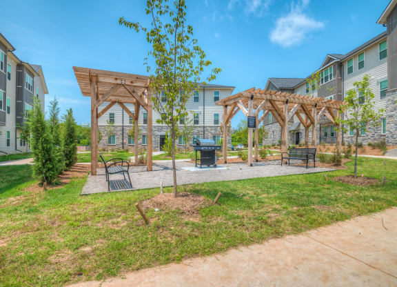 Outdoor Pergola with Grills