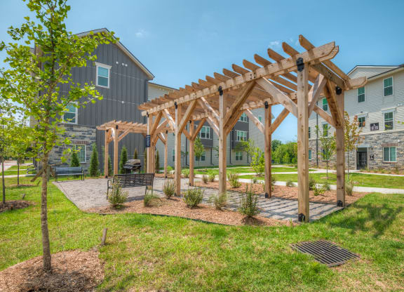 Outdoor Pergola with Grills