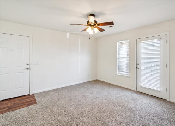 Living Room With Overhead Lighting