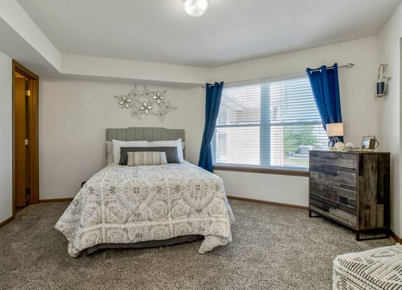 Spacious Bedroom With Overhead Light