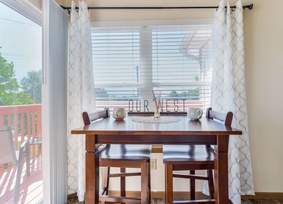 High-Top Table In The Kitchen Area