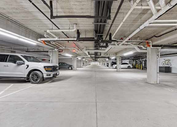 Heated underground parking