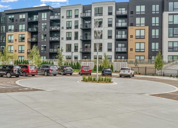 Courtyard Entrance with Parking