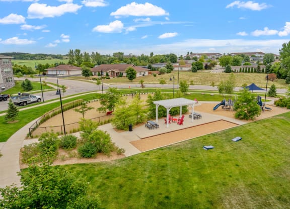 Aerial View of Playground Area