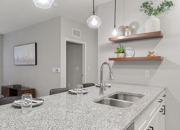 Kitchen with Granite Countertops