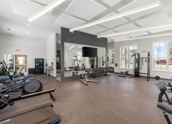 Fitness Center with Cardio Equipment