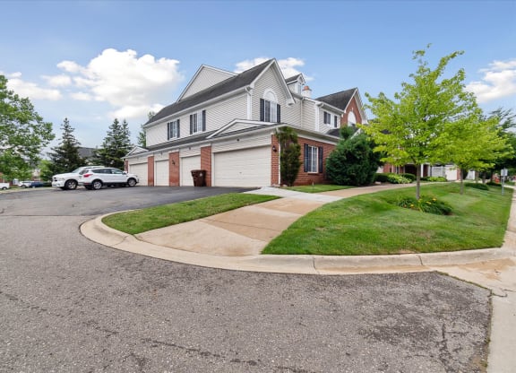 Exterior of Apartment Homes with Garage Spaces