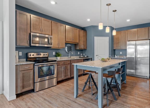 Gourmet Kitchen with Stainless Steel Appliances