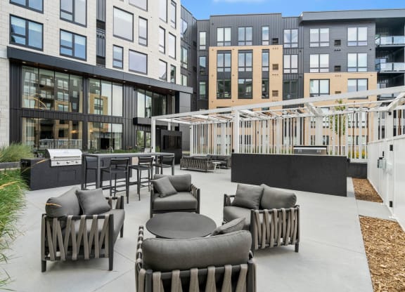 Social Deck Area in Courtyard