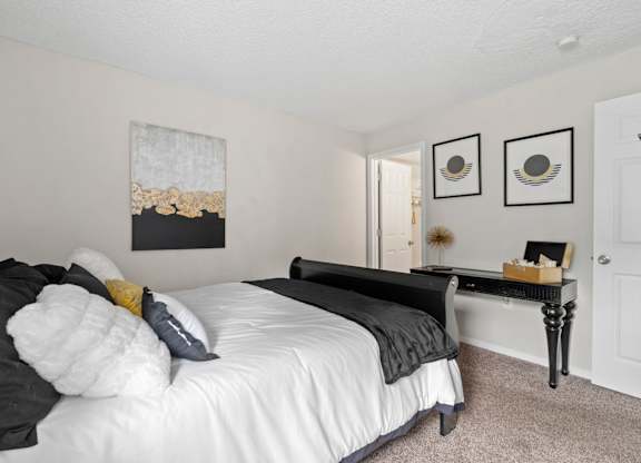 Bedroom with Plush Carpeting