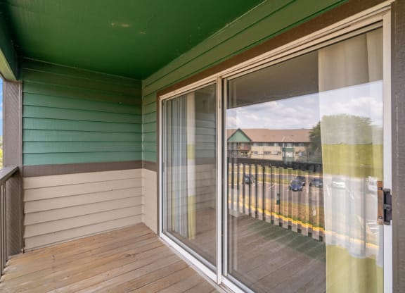 Balcony with Sliding Door
