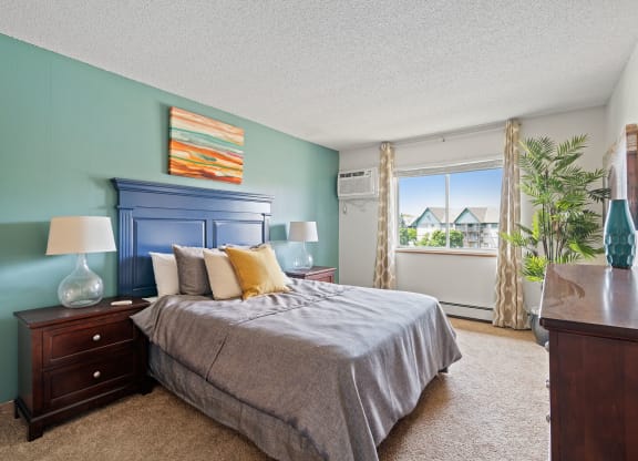 Bedroom with Plush Carpeting