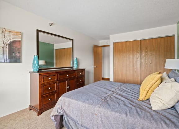 Bedroom with Plush Carpeting