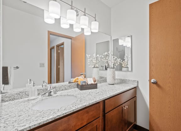 Vanity with Granite Countertops
