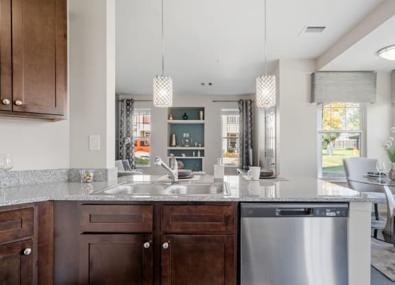 Spacious Granite Countertop