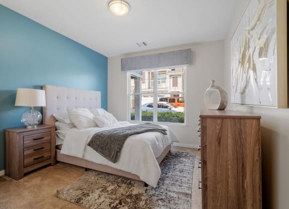 Bedroom with Plush Carpeting