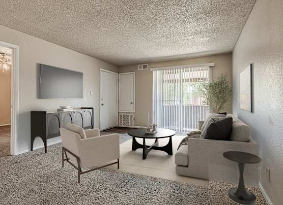 Living Room with Patio