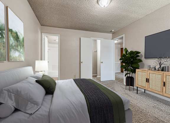 Bedroom with Plush Carpeting