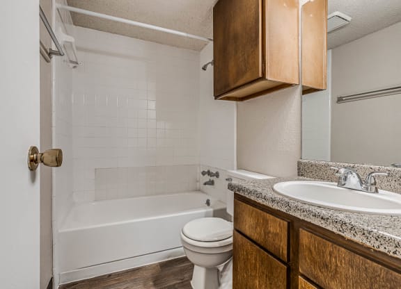 Bathroom With Granite Vanities