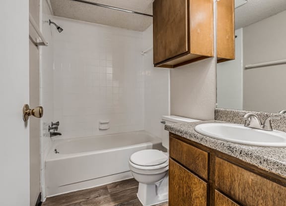 Bathroom With Granite Vanities