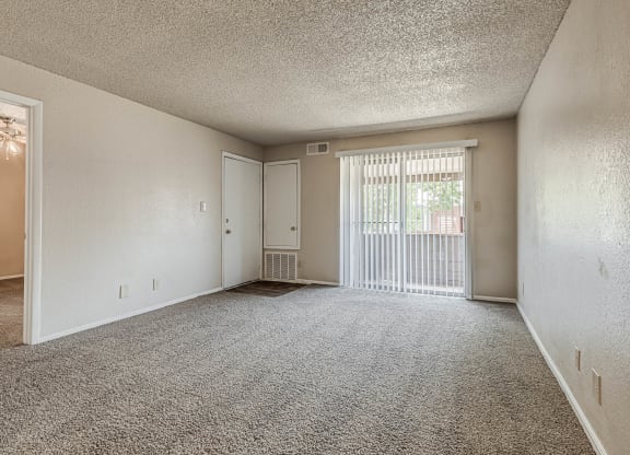 Living Room with Patio Walkout