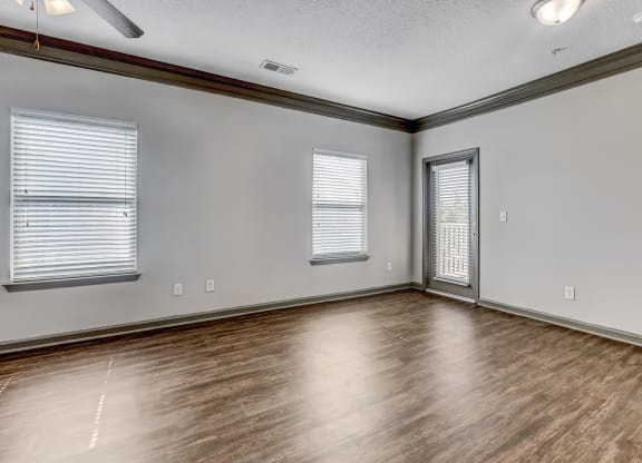 Living Room With Wood-Style Flooring