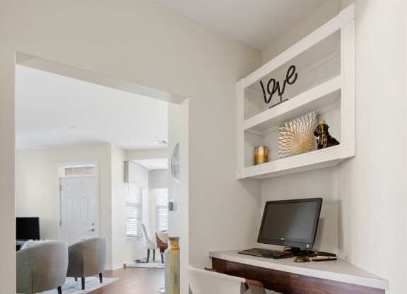 Built-In Desk Space