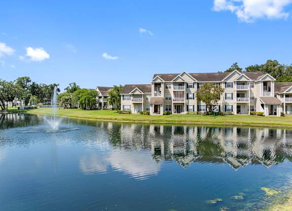 Community Pond with Fountain