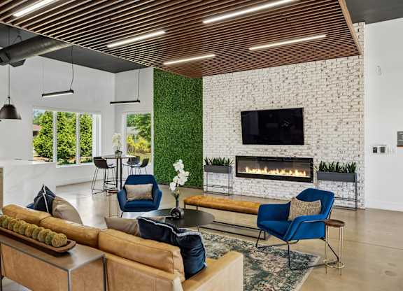 Clubhouse Lounge with Fireplace