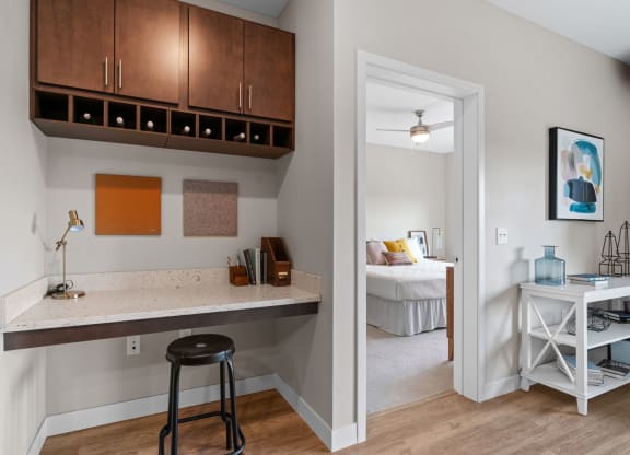 Built-In Desk Space
