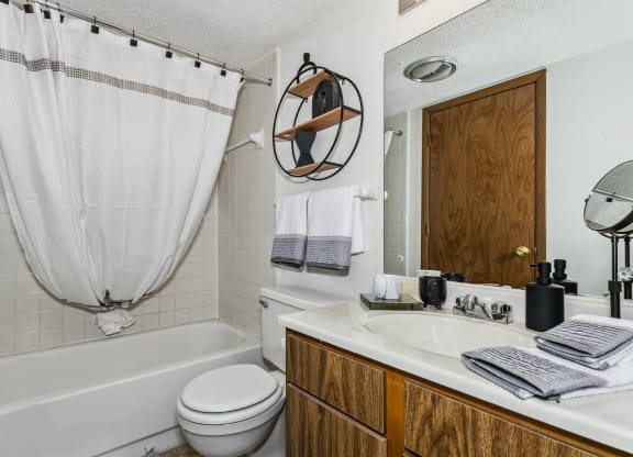 Bathroom with Tiled Shower