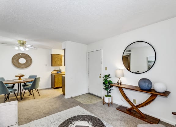 Living Room with Carpet