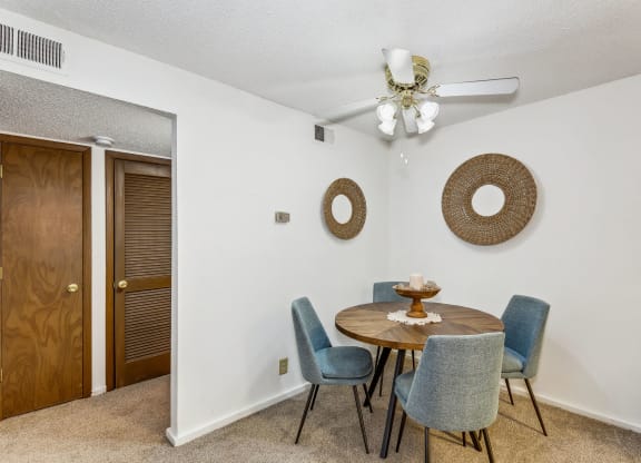 Dining Area with Ceiling Fan