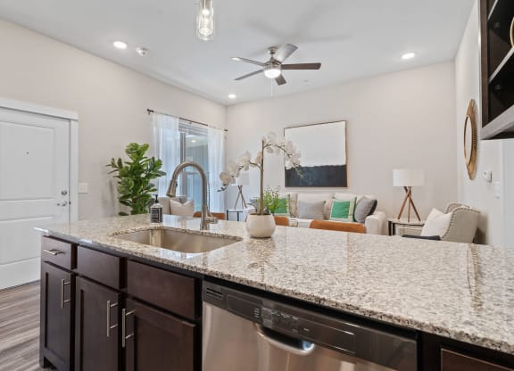 Kitchen with Granite Countertops