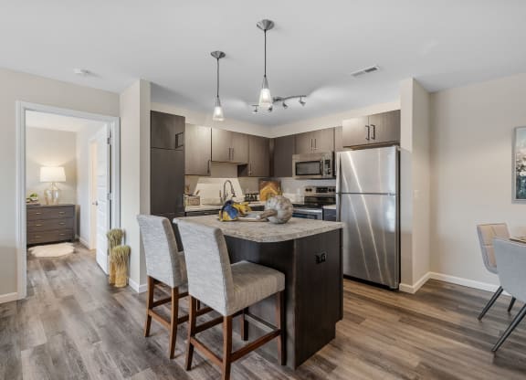 Kitchen Island with Overhang